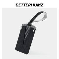 Betterhumz Alcantara Car Key Case Cover For Tesla Model 3 Model Y Key Chain Accessories Trim Cover Stickers