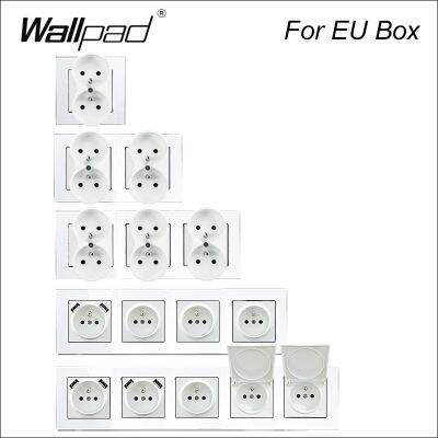 【NEW Popular89】 WallpadFrench โปแลนด์ BelgiumWallPower Outlet 16AGlass แผง Cap5V 2100mA Steckdose