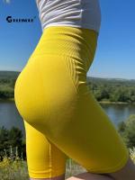 CHRLEISURE Seamless Women Yoga Shorts High Waist Push Up Ride Fitness Bottoms Summer Gym Joggings Workout Tight Sportswear