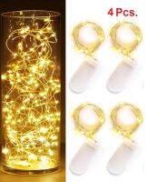(สินค้าพร้อมส่ง) 4 ชุด ไฟประดับตบแต่งอเนกประสงค์2M 20LED Micro Rice Wire ลวดทองแดง Fairy String