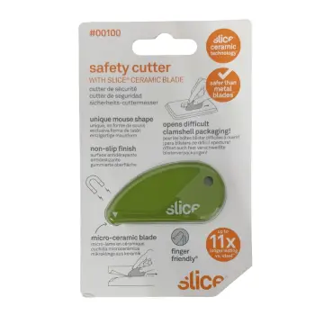 Slice - 10400 Box Cutter, 3 Position Manual Button with Ceramic Blade,  Locking blade