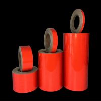 Red Car Reflective Tape Stickers Film Truck Motorcycle Tape Adhesive Safety Warning Tape Sticker Styling Auto 45.7Meters RS-3100 Safety Cones Tape