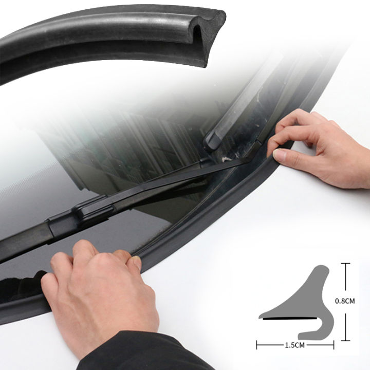 for-volkswagen-taos-2021-2022-diy-car-seal-strip-windshied-spoiler-filler-protect-edge-weatherstrip-strip-sticker-accessories