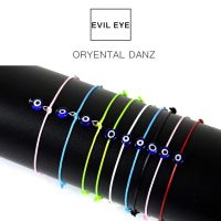 UND309X แฟชั่น ตระกูล ปรับความยาวได้ แฮนด์เมด ด้ายสีน้ำเงิน Evil Eye สินค้านำโชค พระเครื่อง เครื่องประดับ เชือกถัก สร้อยข้อมือ กำไล