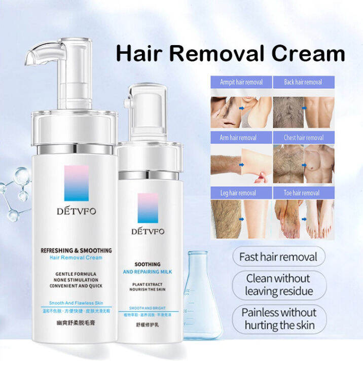 Detvfo Effective & Painless Hair Removal Cream Hair Removal Foam Body