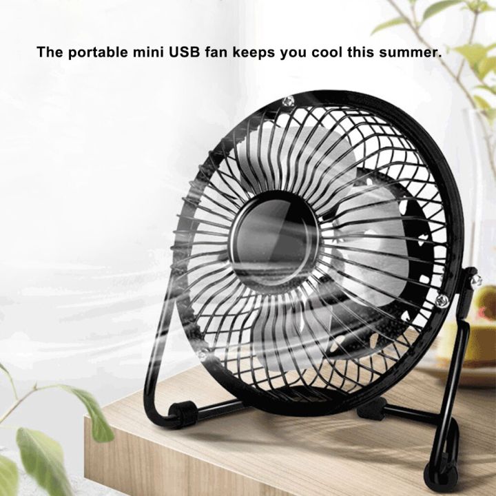 พัดลมusb-ตั้งโต๊ะ-พัดลม-พัดลมเงียบพกพา-fan-4-inch-mini-fan-usb-fan-portable-quiet-fan