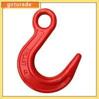 GOTORADE เหล็กอัลลอยด์ ตะขอยกขนาดใหญ่ สีแดงเเดง 2Ton ตะขอแขวนเครน รับน้ำหนักได้มาก 4400ปอนด์ ตะขอสลิงตา วิศวกรรมการก่อสร้าง