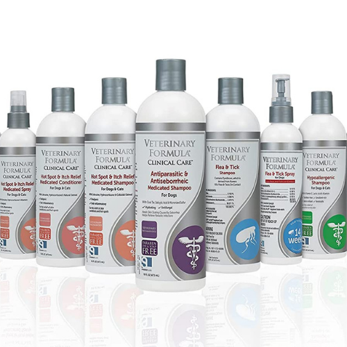 Veterinary Formula Antiparasitic & Antiseborrheic Shampoo Antiseptic & Antifungal Spray Hot