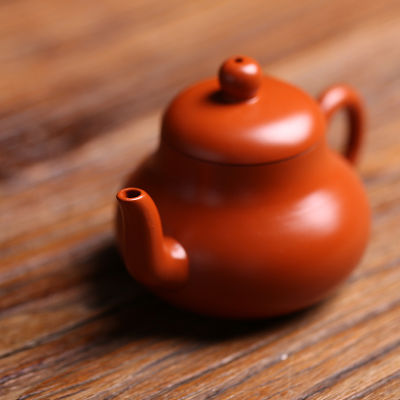 Chaozhou Hand Made Teapot Red Mud Purple Clay Teapot Chinese kongfu Tea Set Dahongpao Teaware Small Pear-Shaped Siting Teapot