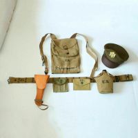 WWII WW2 US Army Officer Gear 1928 Haversack 1911 Holster Hatknapsack COMBINATION EQUIPMENT COLLECTION MILITARY WAR REENACTMENTS