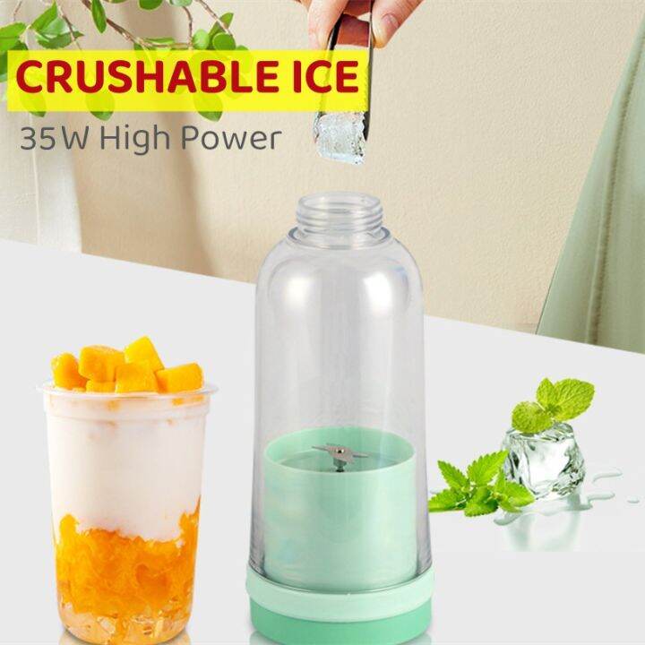 CW】 Portable Blender Mini Mixer Electric Juicer Machine Fresh Fruit Juice Blender  Smoothie Maker Blender Cup Bottle A Travel Kitchen 