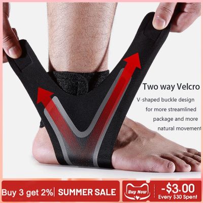 ❁ 1PC Fitness Sports Ankle Brace Adjustable Compression Ankle Support Tendon Pain Relief Strap Foot Sprain Injury Wrap Basketball