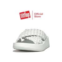 FITFLOP F MODE WOVEN-LEATHER CROSS รองเท้าแตะแบบสวมผู้หญิง รุ่น FW8