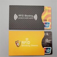 【CW】✙┅  2Pcs Blocking Sleeves Cards NFC Debit Credit Card Protector Theft Prevention for Men Bank