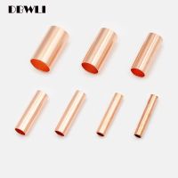 100PCS GT Copper Connecting Pipe Wire Joint Small Copper Tube Small Copper Tube Copper Connection Tube Wire Connector