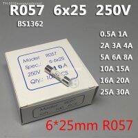 ▧ 10Pcs R057 6x25mm Fast blow Ceramic Fuse 6x25 Fuse 250V 0.5A 1A 2A 3A 4A 5A 6A 8A 10A 13A 15A 16A 20A 25A 30A