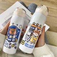 ?พร้อมส่งจากไทย ค่าส่งถูก?500ML กระติกน้ํา สแตนเลส  304 กระติกน้ำ น่ารัก พกพาสะดวก กระติกน้ำสแตนเลส