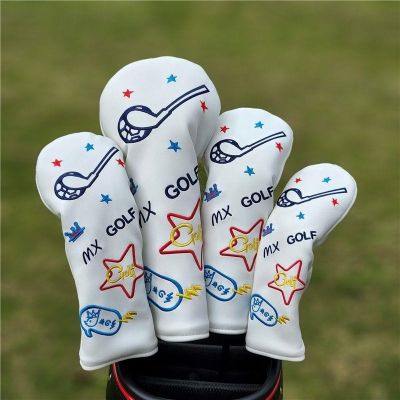 2023♨ Authentic MX GOLF wood set of GOLF clubs set of rod head ball head protective cap set of waterproof cloth with soft nap