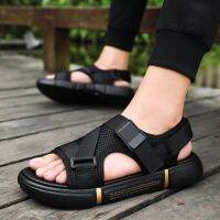 Mens Sandals Summer Comfortable Slip Thick Sandals Summer Beach Shoes For Lovers Personality Outdoor Casual Shoes Slipper