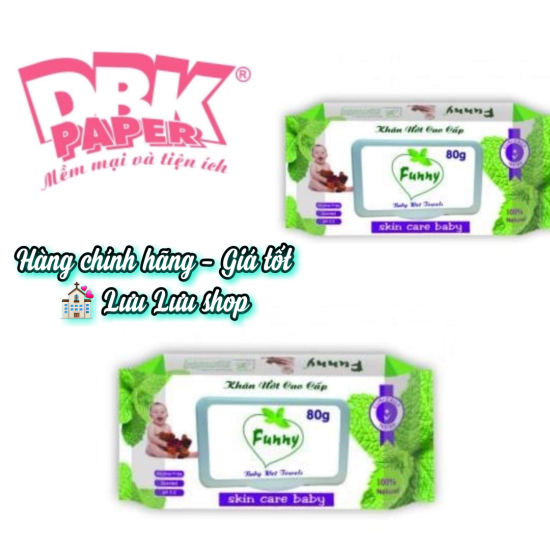 Khăn giấy ướt funny bảo bảo 80g - ảnh sản phẩm 1