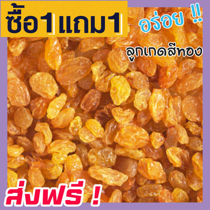 ส่งฟรี-ซื้อ-1-ฟรี-1-ลูกเกดสีทอง-พร้อมทาน-เกรด-a-golden-raisins-คุณภาพดี-ขนาด-100กรัม-ฟรี-100กรัม-ไม่มีส่วนผสมของน้ำตาล-เหมาะสำหรับทุกวัย-premium-quality-products-ลูกเกดสีเหลือง-ลูกเกดเหลือง-เกดเหลือง-