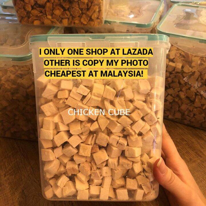 【READYSTOCK】Kucing Gemuk Freeze Dried Chicken Cube 500g [Pet Food