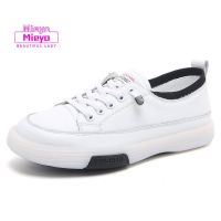 COD DSFGRTUTYIII [Mieyo] Real Stock Genuine Leather Korean Style Fashion Shoes Low-Top Women Sneaker Popular Casual Student Sneakers Breathable White Shoes