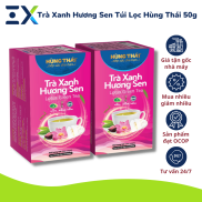 50G Lotus Flavored Green Tea Hung Thai Brand 25 packs x2g Premium Thai