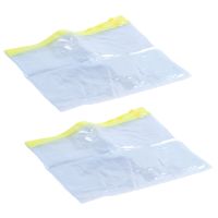 10 Pcs Clear Plastic Water Proof Pen A4 File Paper Zipper Closure Bags Folders