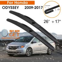 [A Neotype]ที่ปัดน้ำฝนรถยนต์สำหรับ Honda ODYSSEY 2009 2017กระจกยางซิลิโคนเติมปัดน้ำฝนหน้าต่างด้านหน้า26 Quot; 17 Quot; LHD RHD อุปกรณ์รถยนต์