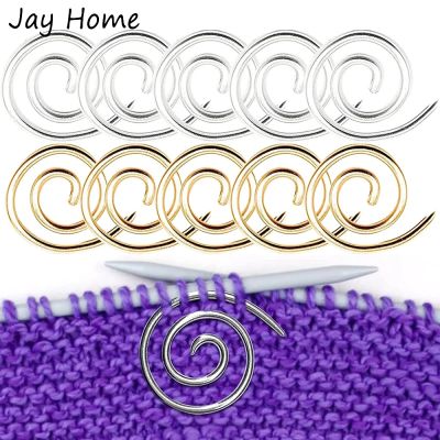 ۩●✈ 2PCS Spiral Cable Knitting Needle Stainless Steel Circular Sewing Needle Knitting Needles Stitch Holders Handmade Knitting Tools