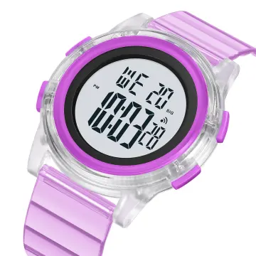 Women's digital watch with large online numbers