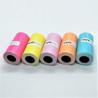 ¤◆◎ 6 Color Sticker Thermal Paper Roll 57mm for Mini Portable Printer Label Receipt Photo Paper Safe Free BPA Smooth Printing