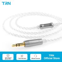 【In-Stock】 WarnerVivien TRN A2สมดุลสายเงินชุบเคเบิ้ลไฮไฟหูฟัง MMCX/2Pin เชื่อมต่อใช้สำหรับ TRN V10/V20/V60 V90 TRN VX PROTA1 MT1สำหรับ