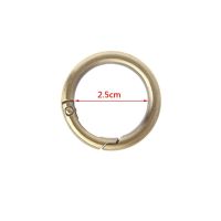 ❤❤Round Ring Circle Spring Snap For DIY Keyring Hook Bag Buckle Handbag Purse