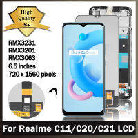 6.5 "ต้นฉบับสำหรับ OPPO Realme C11 2021 RMX3231แอลซีดีหน้าจอสัมผัสประกอบ Digitizer ทดแทน C20 C21 RMX3201 RMX3063 LCD