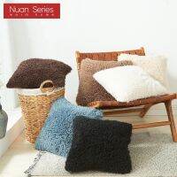 [FAZOZO Home Textile Store] ขนนุ่ม Plush Shaggy Fluffy Cushion Cover ปลอกหมอนตกแต่งบ้านหมอนครอบคลุมห้องนั่งเล่นโซฟาเบาะตกแต่งครอบคลุม45x45