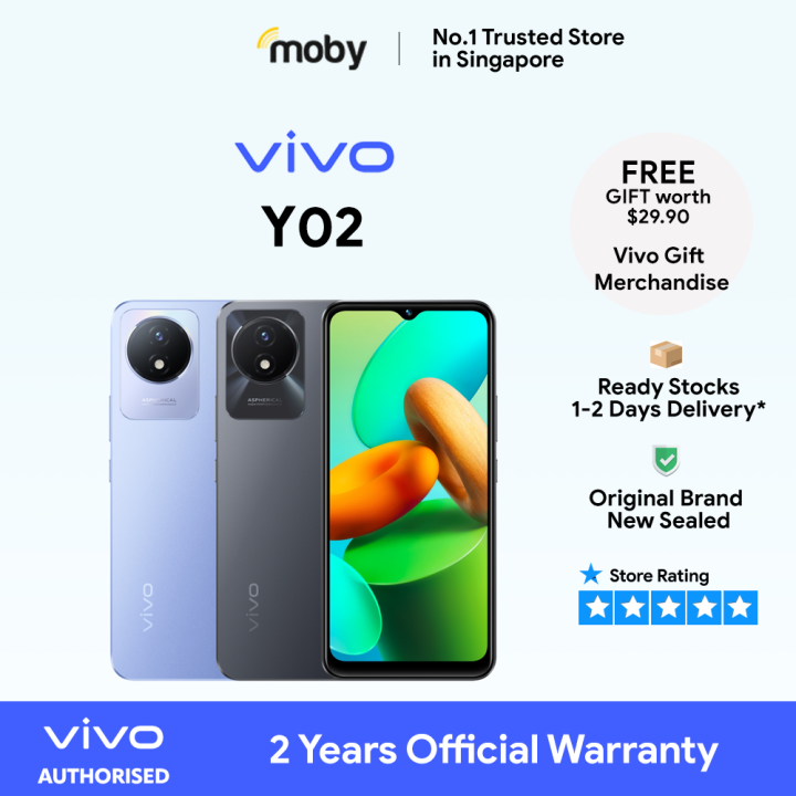 Vivo Y02 32GB | 2 Years Official Warranty | Y Series | Lazada Singapore