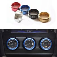 Car Air Conditioning Heat Control Switch Knob Decorative Ring Cover For Subaru XV Forester 2013 2014 2015 Car AC Trim Knob Parts