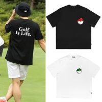 เสื้อยืดแขนสั้น ระบายอากาศได้ดี พิมพ์ลาย Golf is Life แฟชั่นฤดูร้อน สําหรับผู้ชาย และผู้หญิง