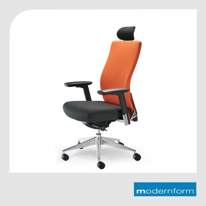 modernform-เก้าอี้สำนักงาน-รุ่น-series15-เบาะสีดำ-พนักพิงสูง-สีส้ม-เก้าอี้ทำงาน-เก้าอี้ออฟฟิศ-เก้าอี้ผู้บริหาร-เก้าอี้ทำงานที่รองรับแผ่นหลังได้ดีเป็นพิเศษ-ปรับที่วางแขนได้-3-ทิศทาง-ปรับล็อคเอนพนักพิงไ