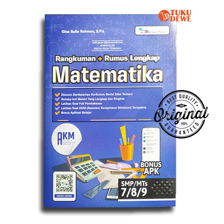 Buku Matematika Kelas 7 8 9 SMP - RANGKUMAN + RUMUS LENGKAP Matematika ...