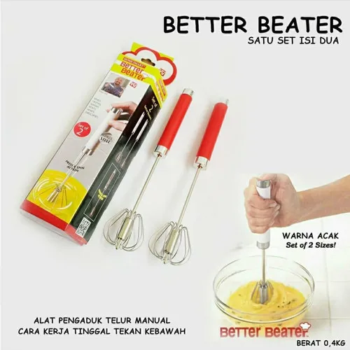 [BB01] Better Beater Hand Mixer Mini Tanpa Listrik Manual / Pengaduk