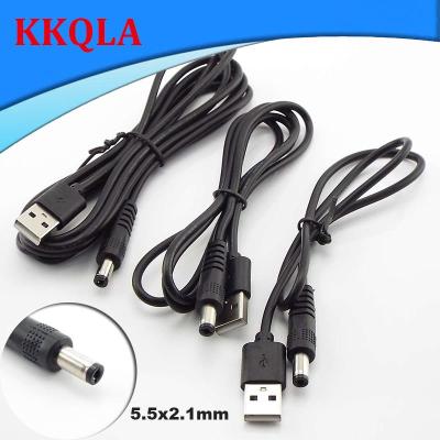 QKKQLA USB type A Male to DC Plug Extension Toys Power Charging Cord Supply Plug Jack DIY Cable Connector 5.5x2.1mm