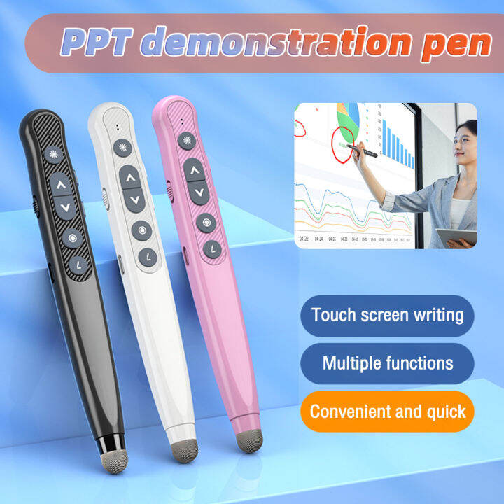 3Tech mall Stylus Pen PPT Clicker Page Turning Pen PowerPoint Laser