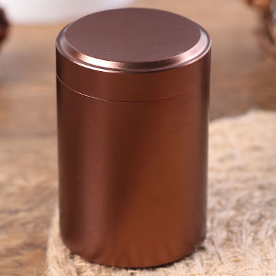 ชั้นวางของขนาดเล็ก,กล่องเก็บของอลูมิเนียมกระป๋องชาที่ใส่กาแฟโถน้ำตาลแบบพกพาสำหรับการเดินทาง