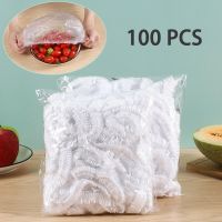 100PCS Disposable Food Cover Food Grade Preservative Film Elastic Plastic Wrap Reusable Food Fresh Cover Food Fresh Saver Bag