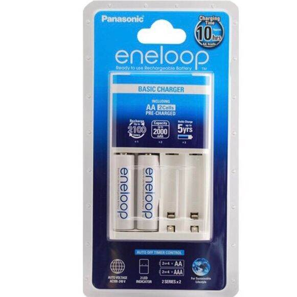 แท้-100-แท่นชาร์จ-10hr-ถ่านชาร์จ-2-ก้อน-aa-2000mah-4-ก้อน-aaa-800mah-panasonic-eneloop-battery-charger-10hr