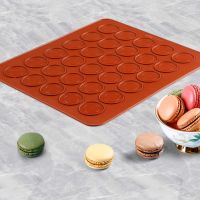 30 Holes Non-Stick Silicone Macaron Macaroon Pastry Oven Baking Mould Sheet Mat Diy Mold Useful Tools DIY Cake Bakeware Mold