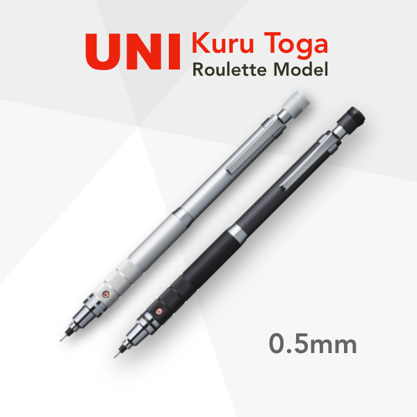 Uni Kuru Toga Advance 0.5mm Mechanical Pen Black  Japan Import free ship 